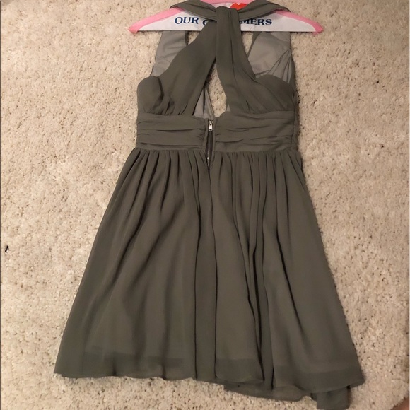 Oh Polly Green Plunge Dress - Picture 4 of 7